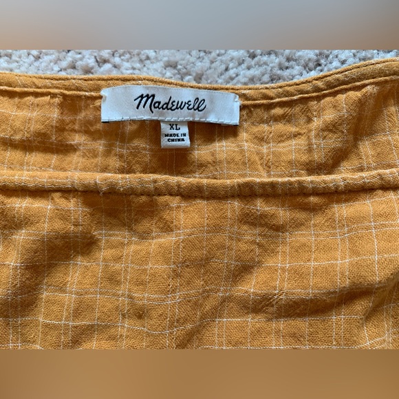 Madewell Mustard Blouse - Picture 3 of 11
